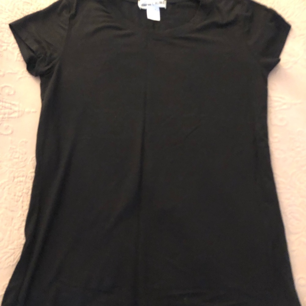 Johnny Was Black Short Sleeve Tee